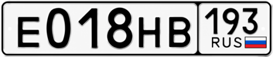 Красивый номер на авто Е018НВ 193