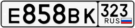 Красивый номер на авто Е858ВК 323