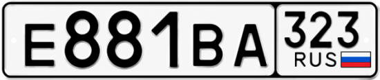 Красивый номер на авто Е881ВА 323